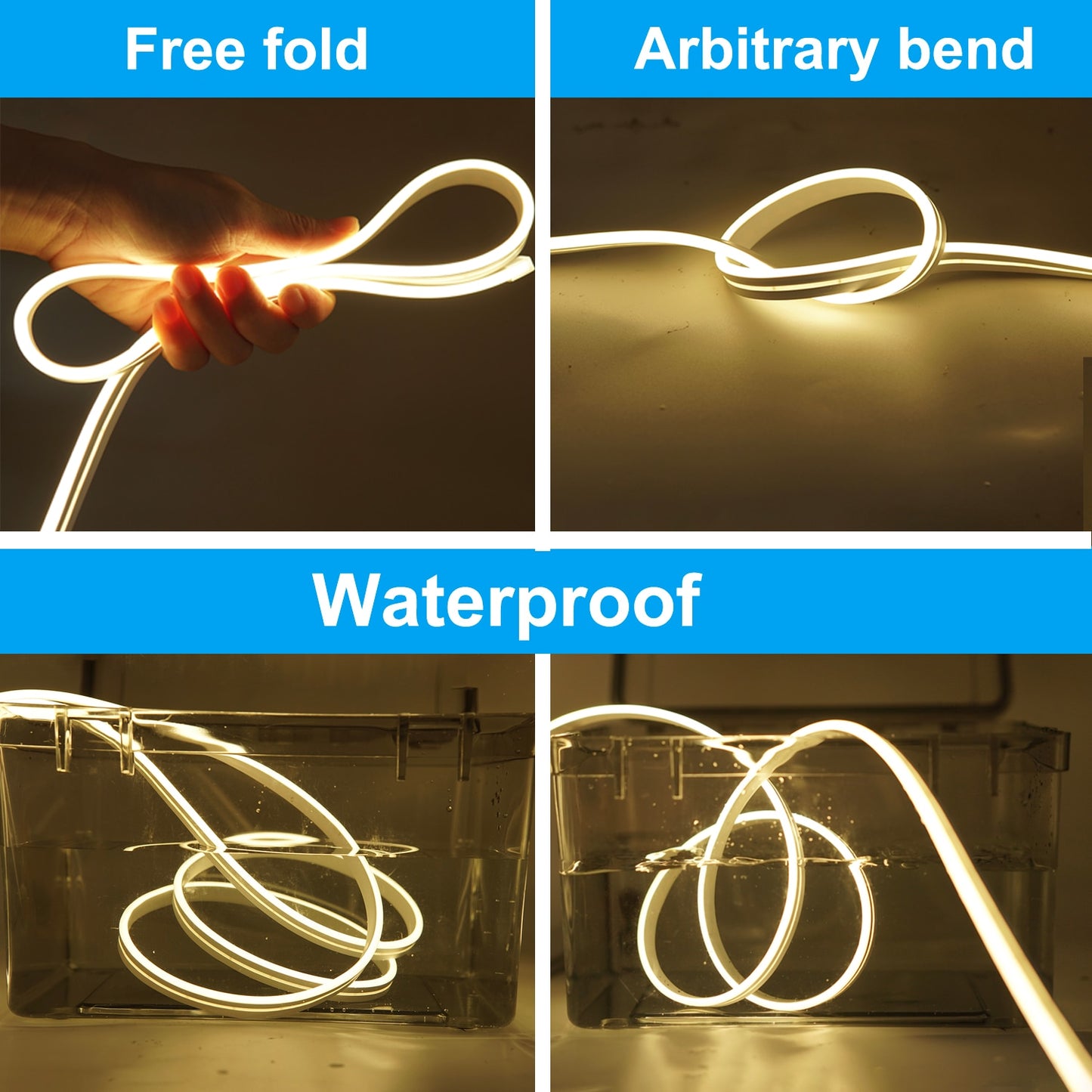 DIY 5V 12V LED Neon Strip Sign Light