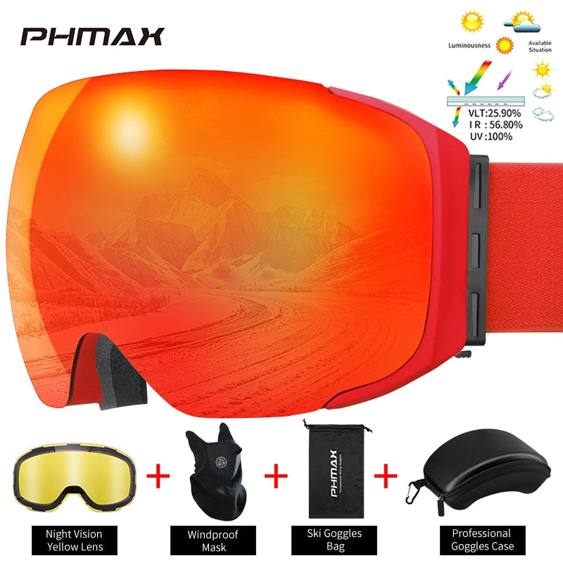 UV400 Protection Snowmobile Outdoor Skiing Glasses