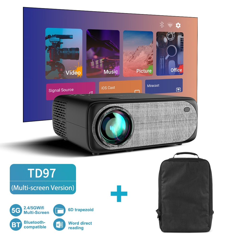 HD Projector 1080P Wi Fi LED Video Protector