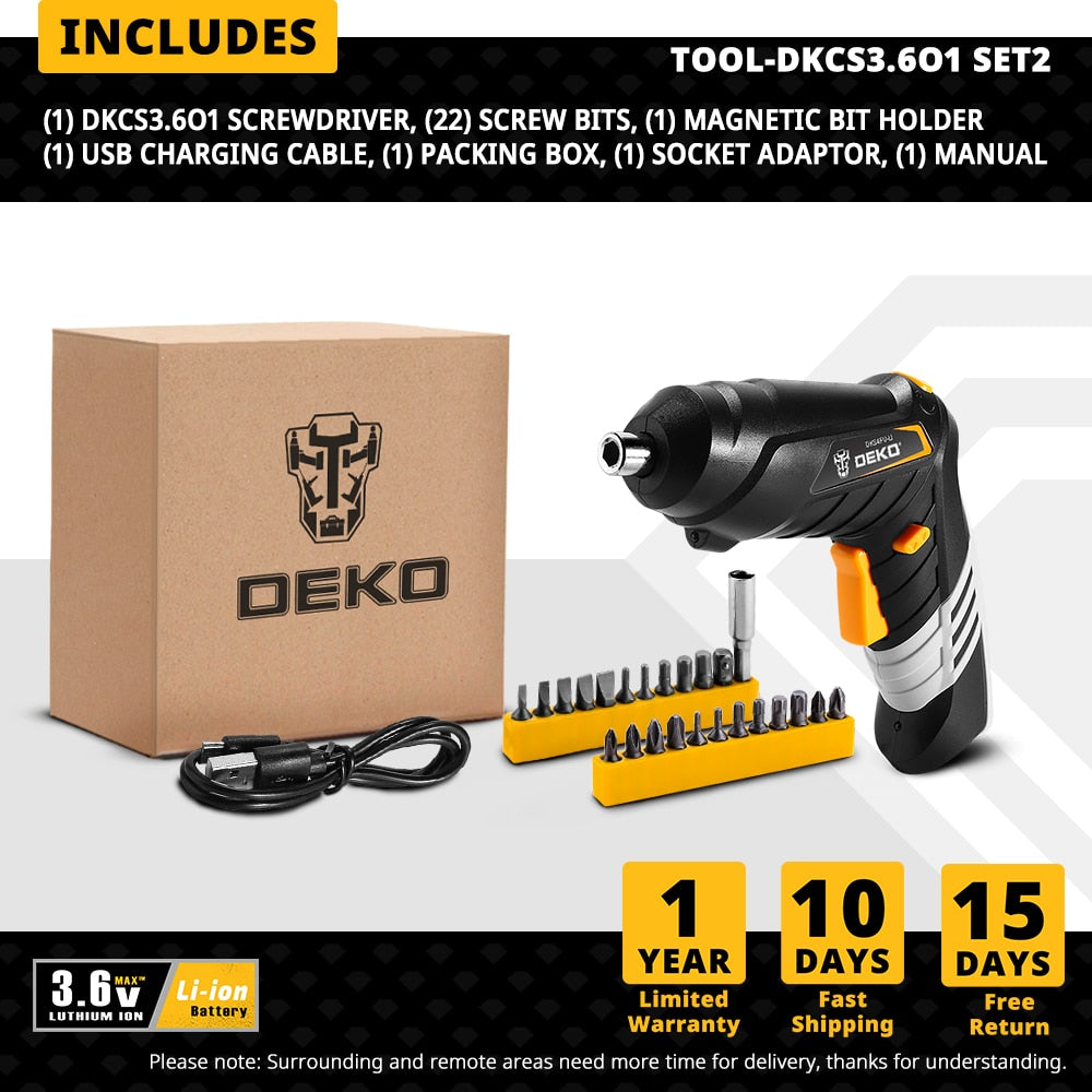 Electric Cordless Screwdriver Power Tools