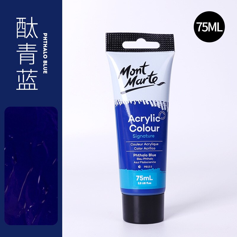 24 Colors of Premium 75ml Acrylic Paint