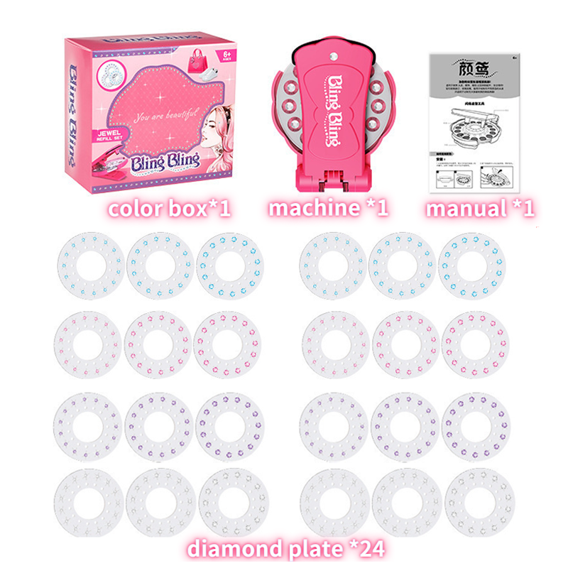 Girls Hair Gems Kit and Princess Pretend Makeup Sets