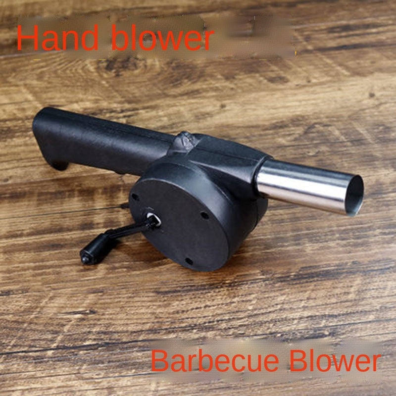Household hand portable barbecue blower