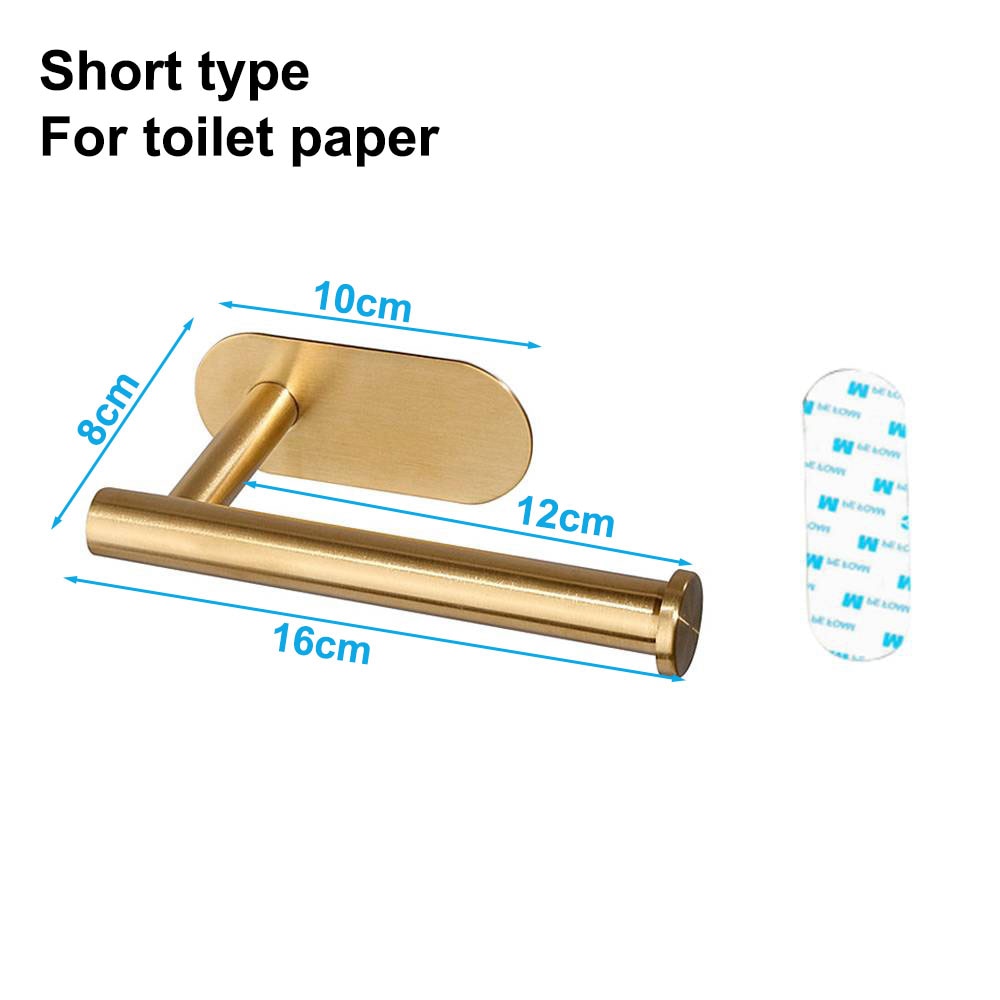 Punch-Free Stainless Steel Paper Towel Holder