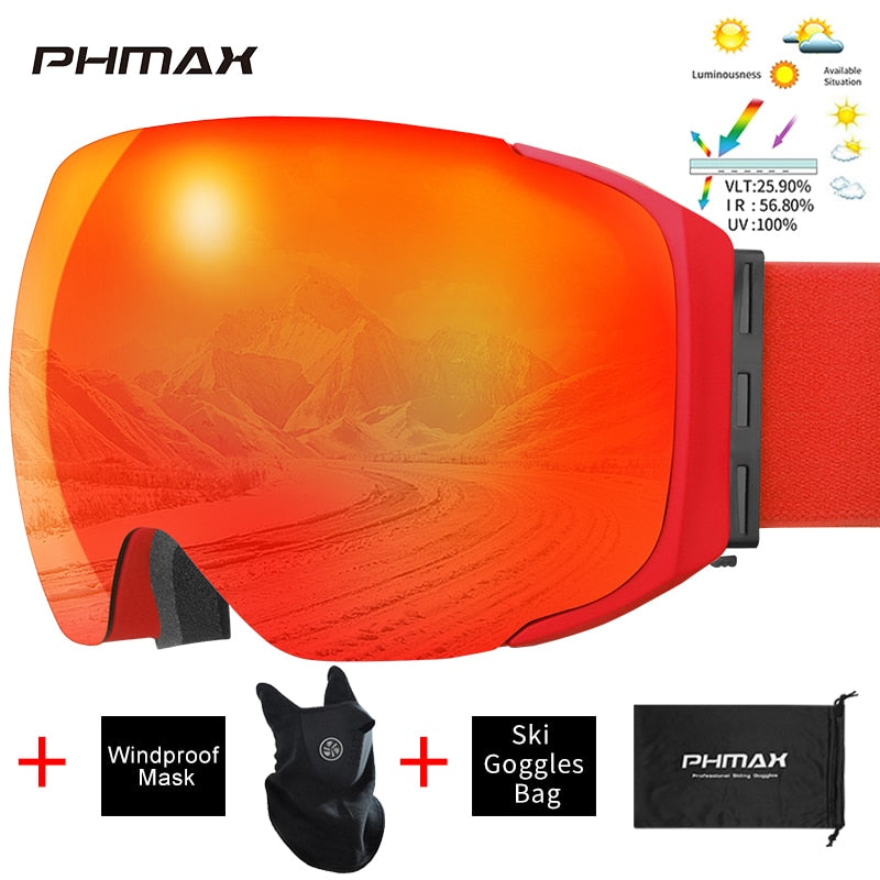 UV400 Protection Snowmobile Outdoor Skiing Glasses