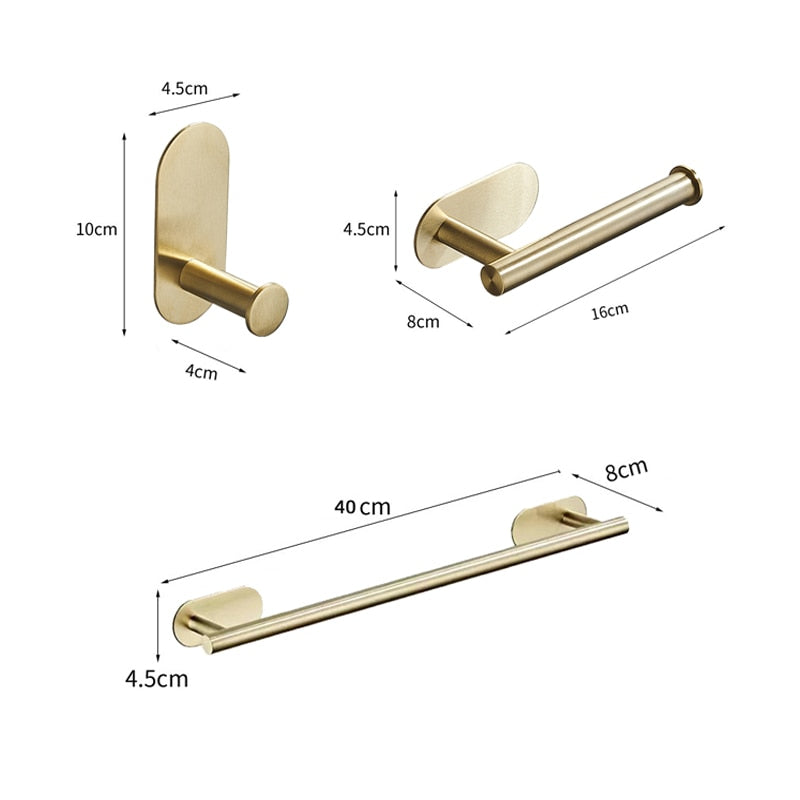 No-Drill Towel Bar