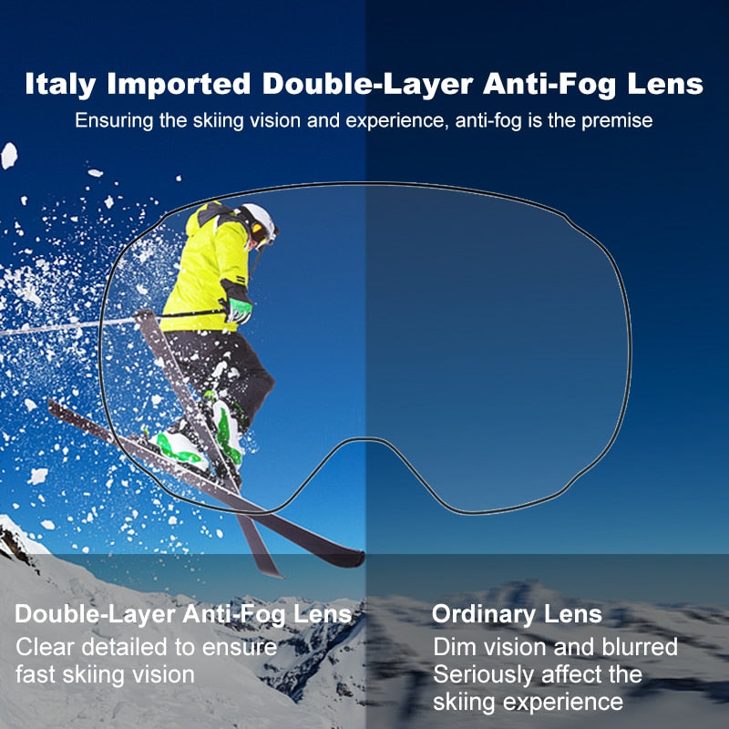 UV400 Protection Snowmobile Outdoor Skiing Glasses