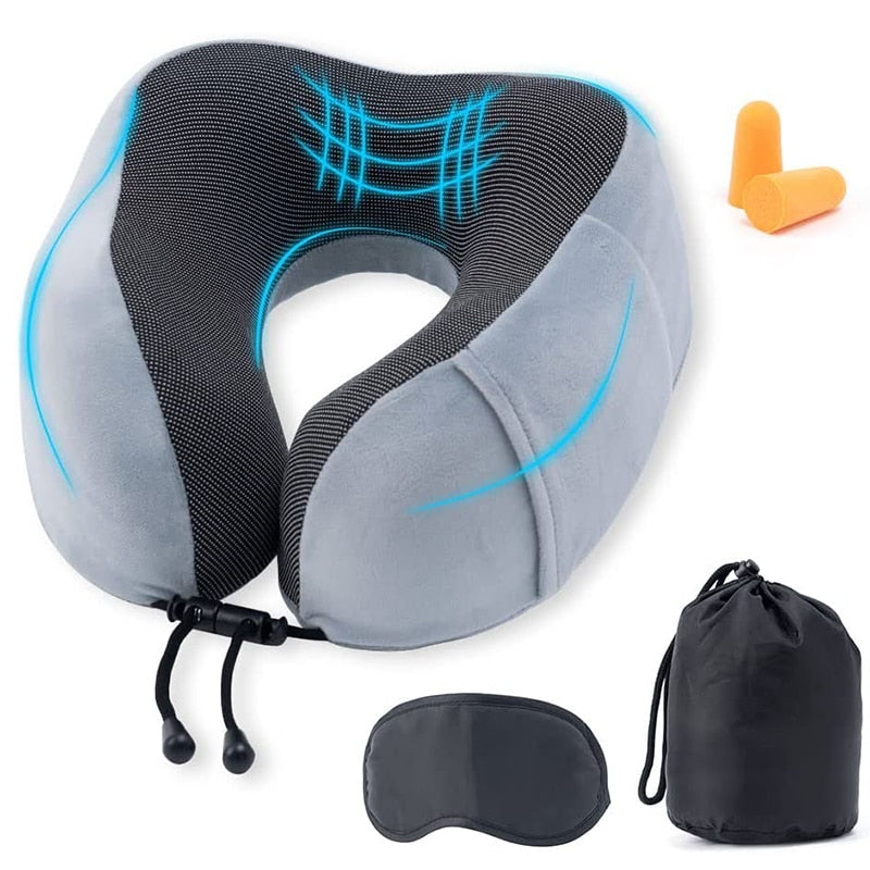 U-Shaped Memory Foam Neck Pillow