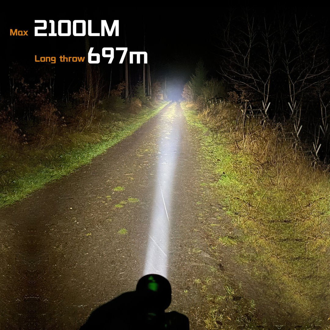 USB-C Rechargeable, 21700 LED Flashlight
