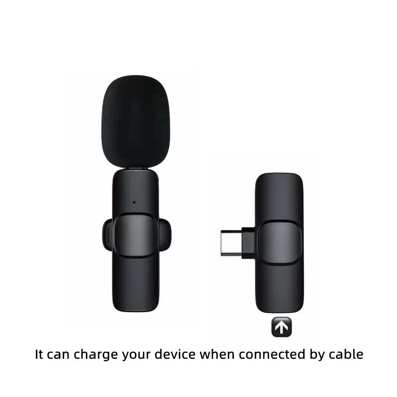 2in1 Wireless Lapel Lavalier Microphone