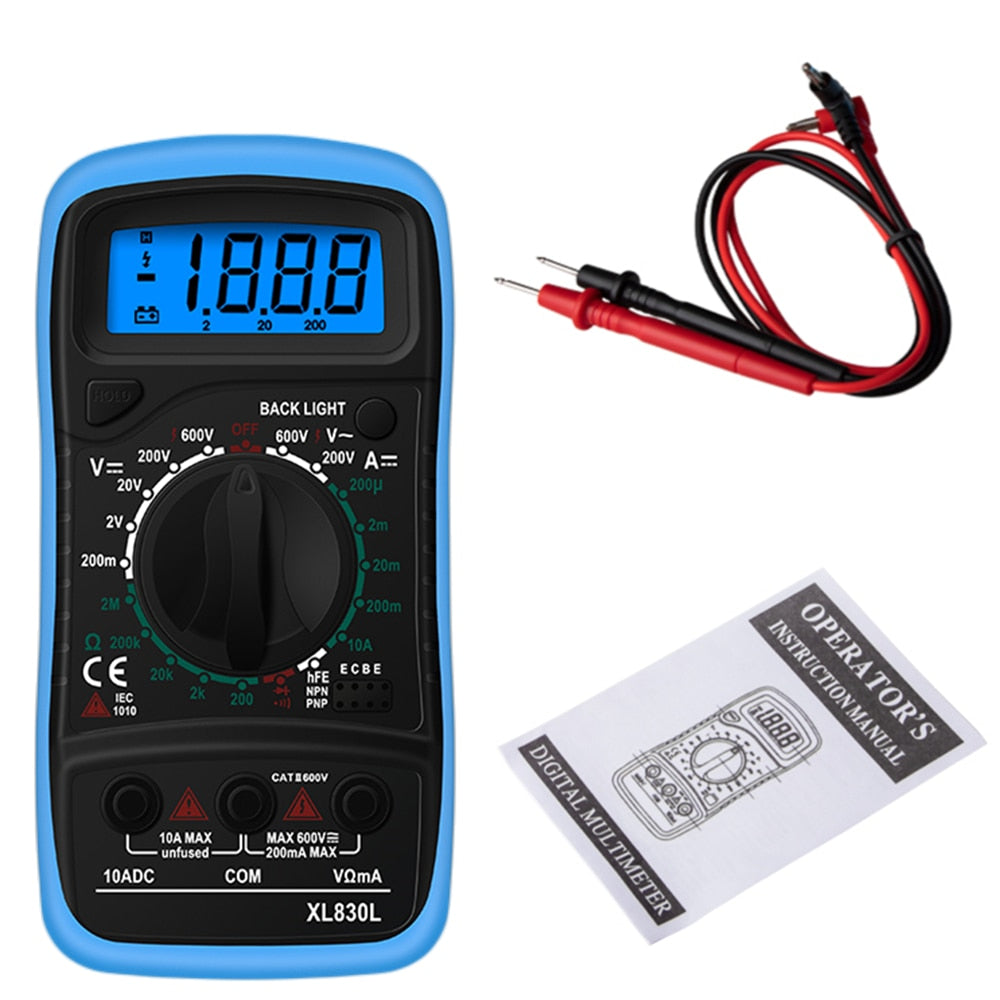 LCD Backlight Portable AC/DC Ammeter