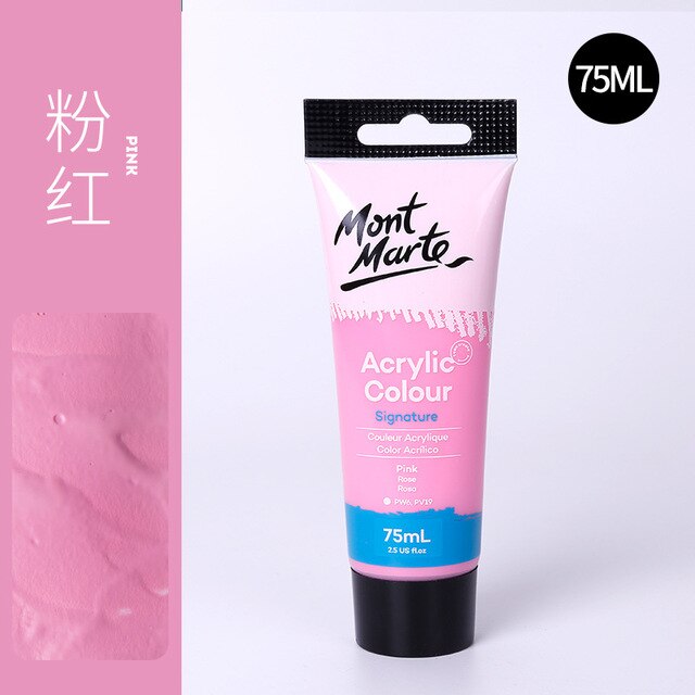 24 Colors of Premium 75ml Acrylic Paint