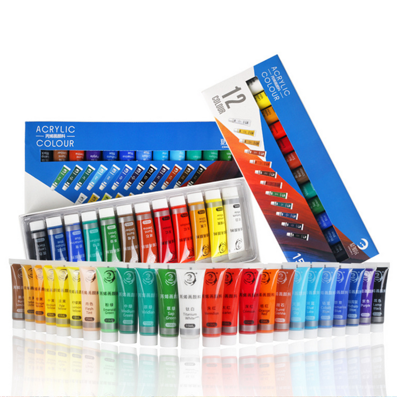 12/24 Colors 15ML Acrylic Paint Set
