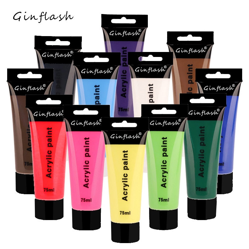Ginflash Acrylic Paint Pigment Art Set