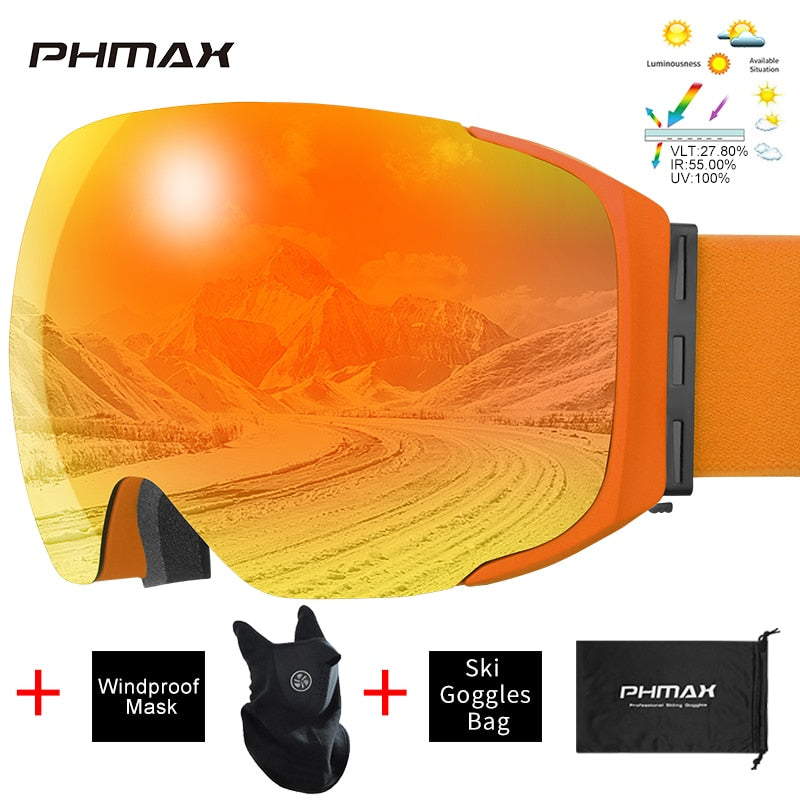 UV400 Protection Snowmobile Outdoor Skiing Glasses