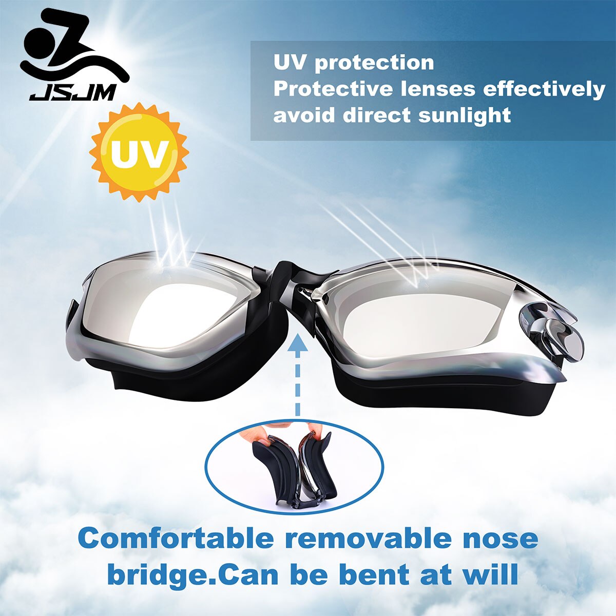 UV Protection Lens Men Women Swimming Goggles