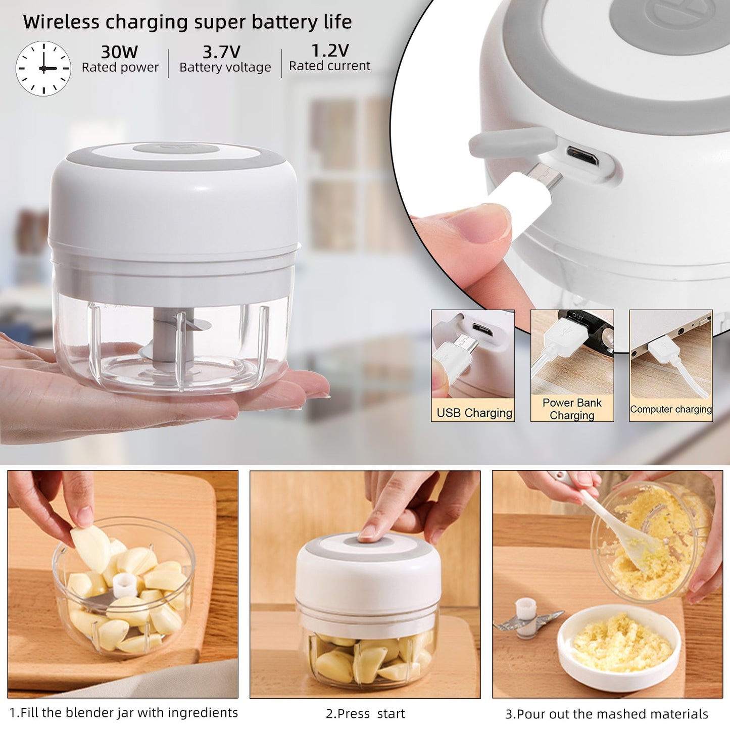 Simplify Your Meal Prep with Our Mini Garlic Masher