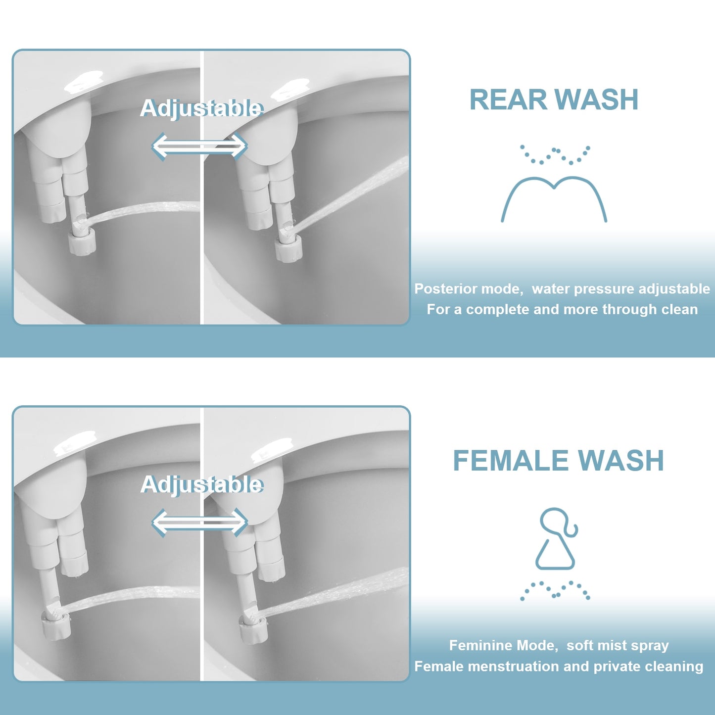 Sleek Bidet Toilet Seat Attachment