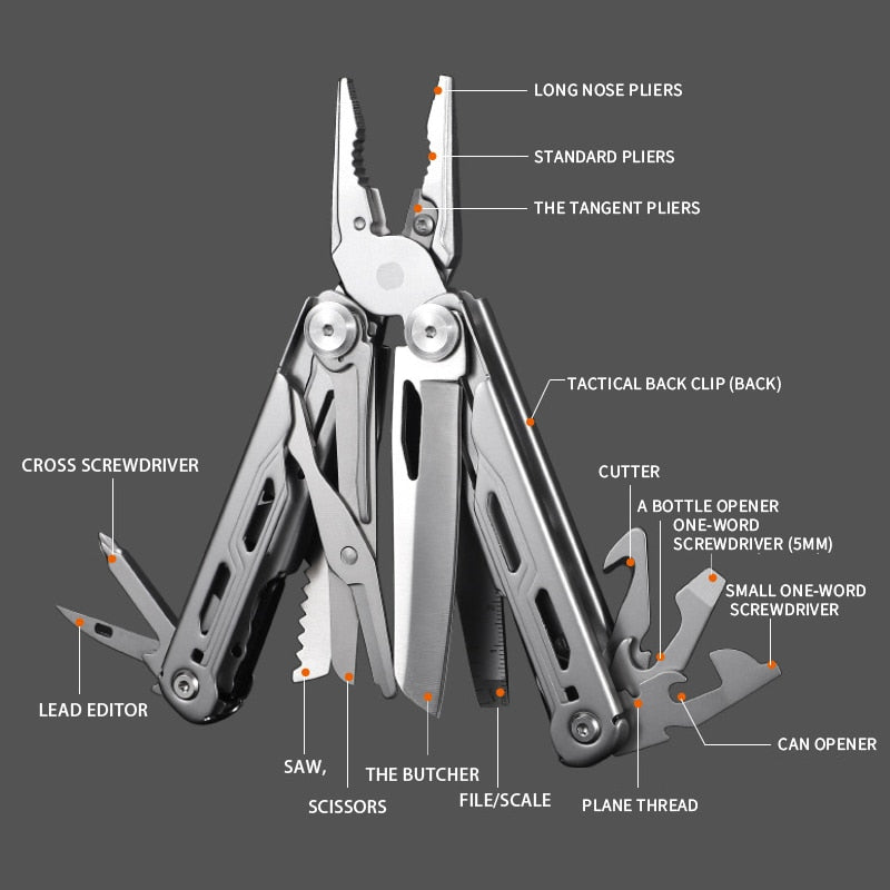 30-in-1 Multitool Plier Cable Wire Cutter