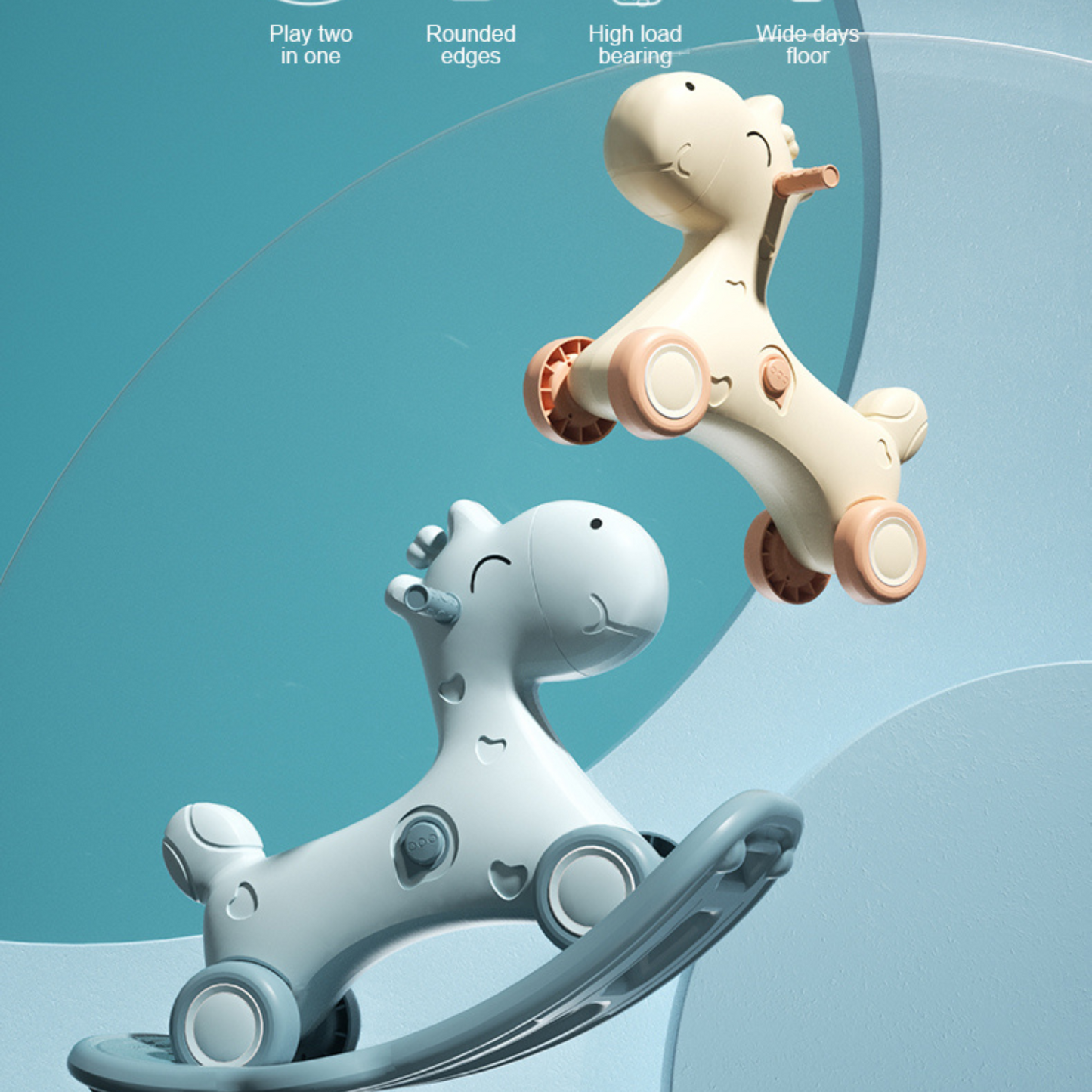 Ride in Style with Our Kids Toy Riding Horse with Wheels