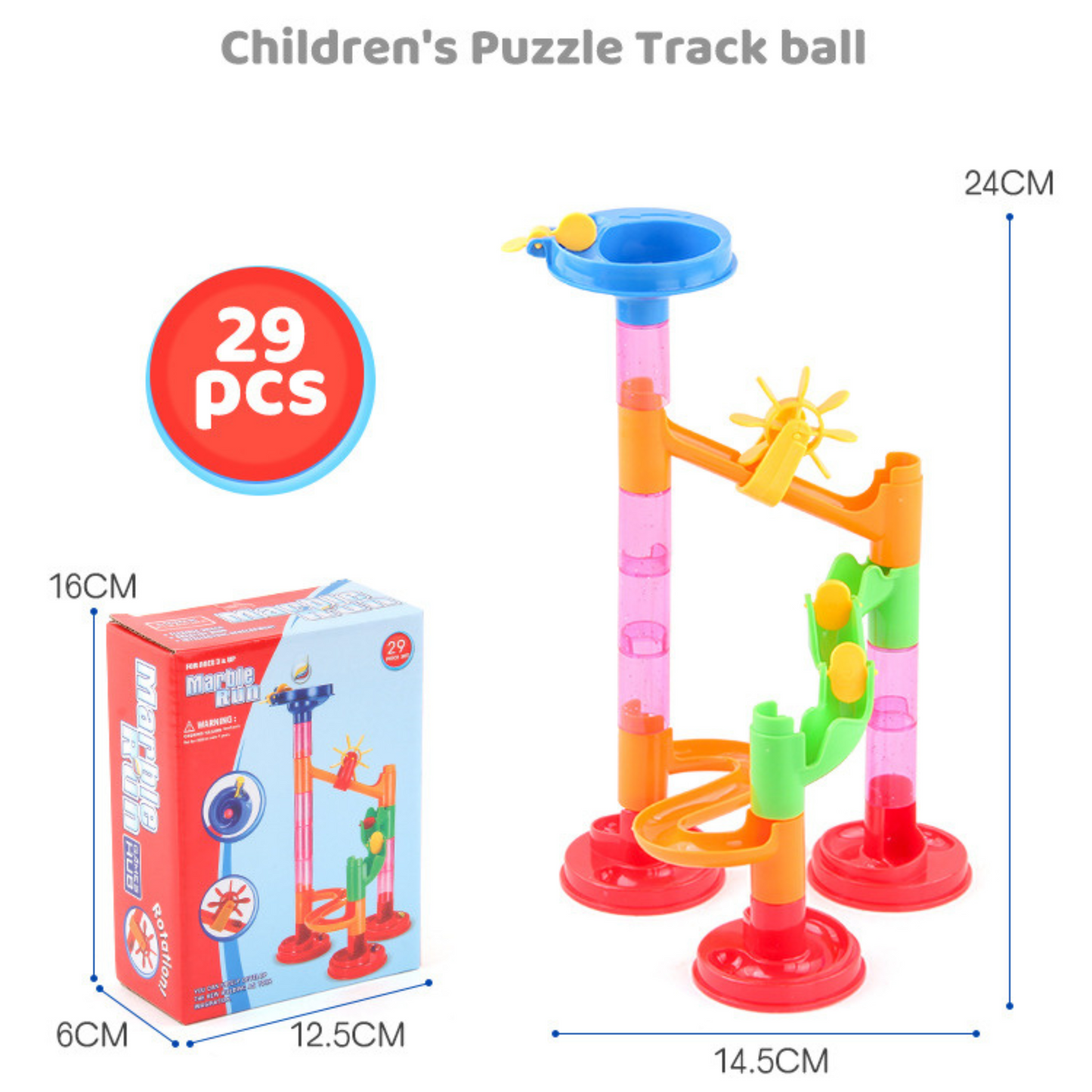 DIY Construction Run Track Building Blocks