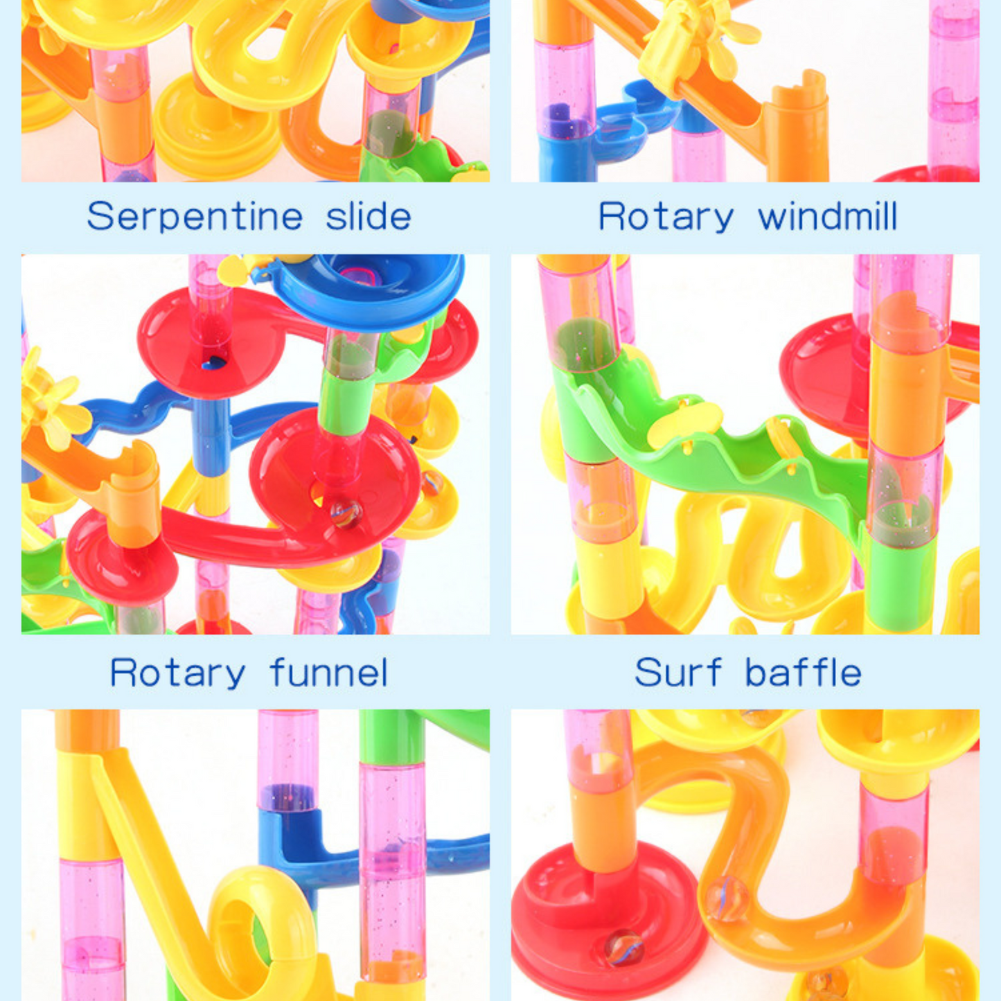 DIY Construction Run Track Building Blocks