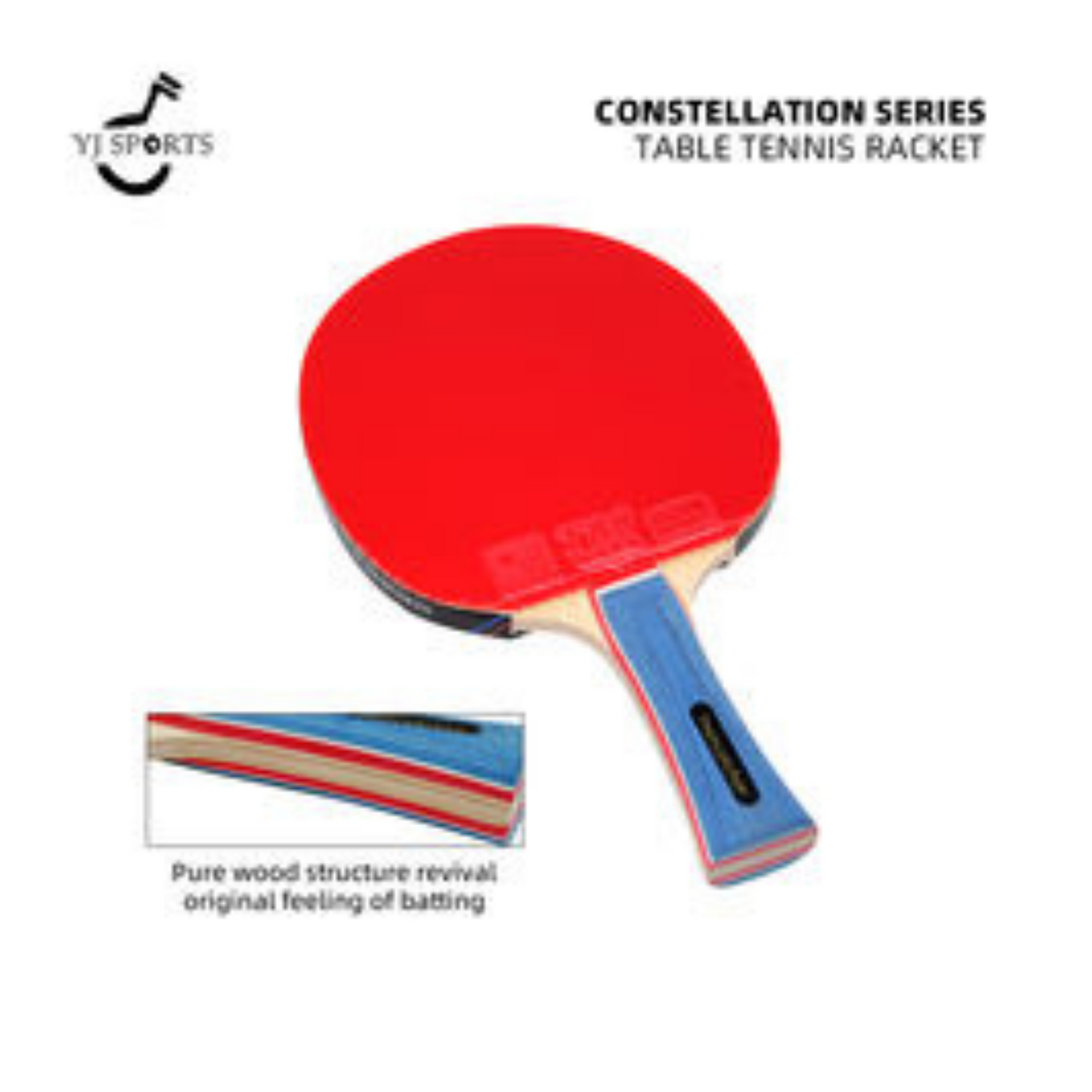 5-Layer Pure Wood Tennis Racket