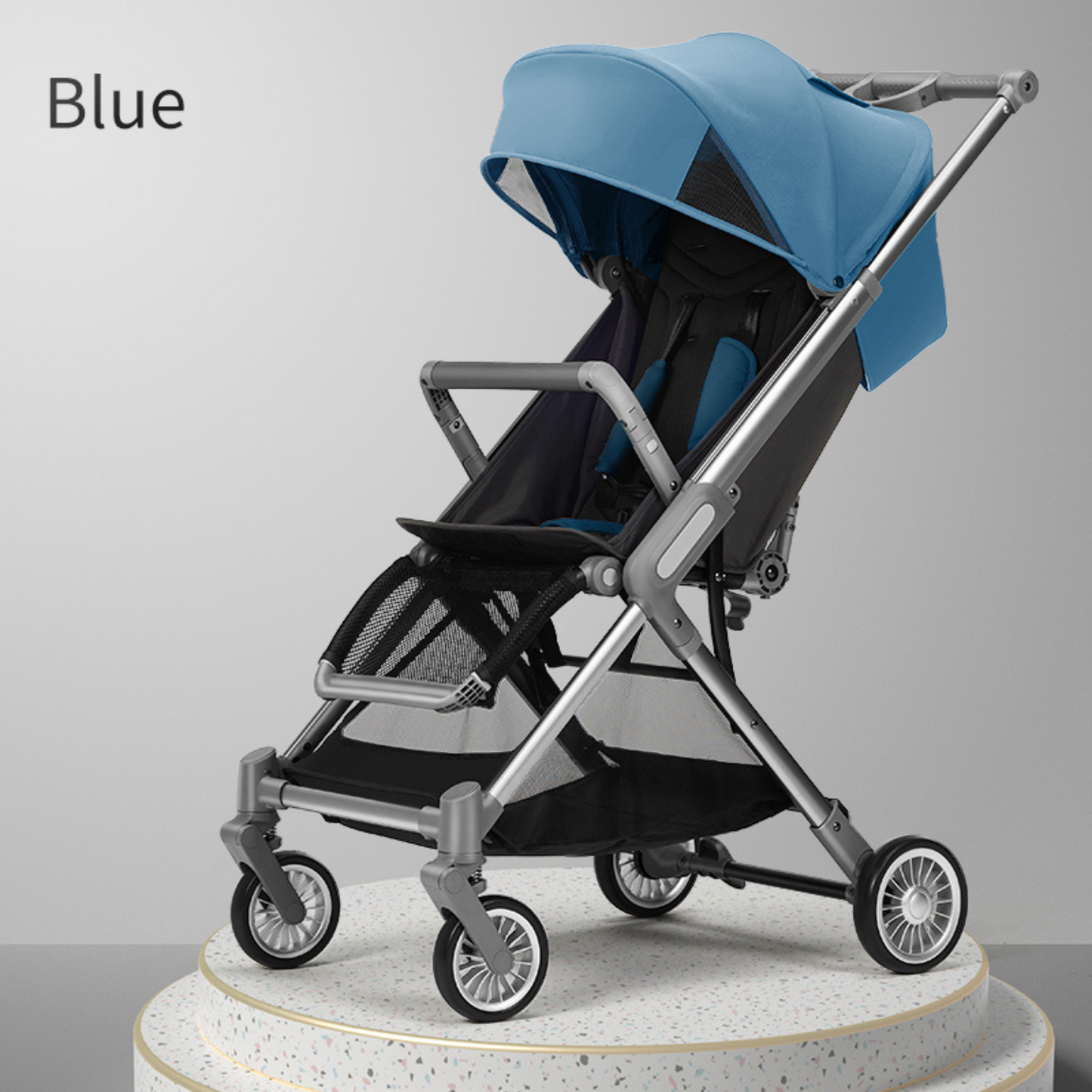 Baby's Ride with New Leather Carriage