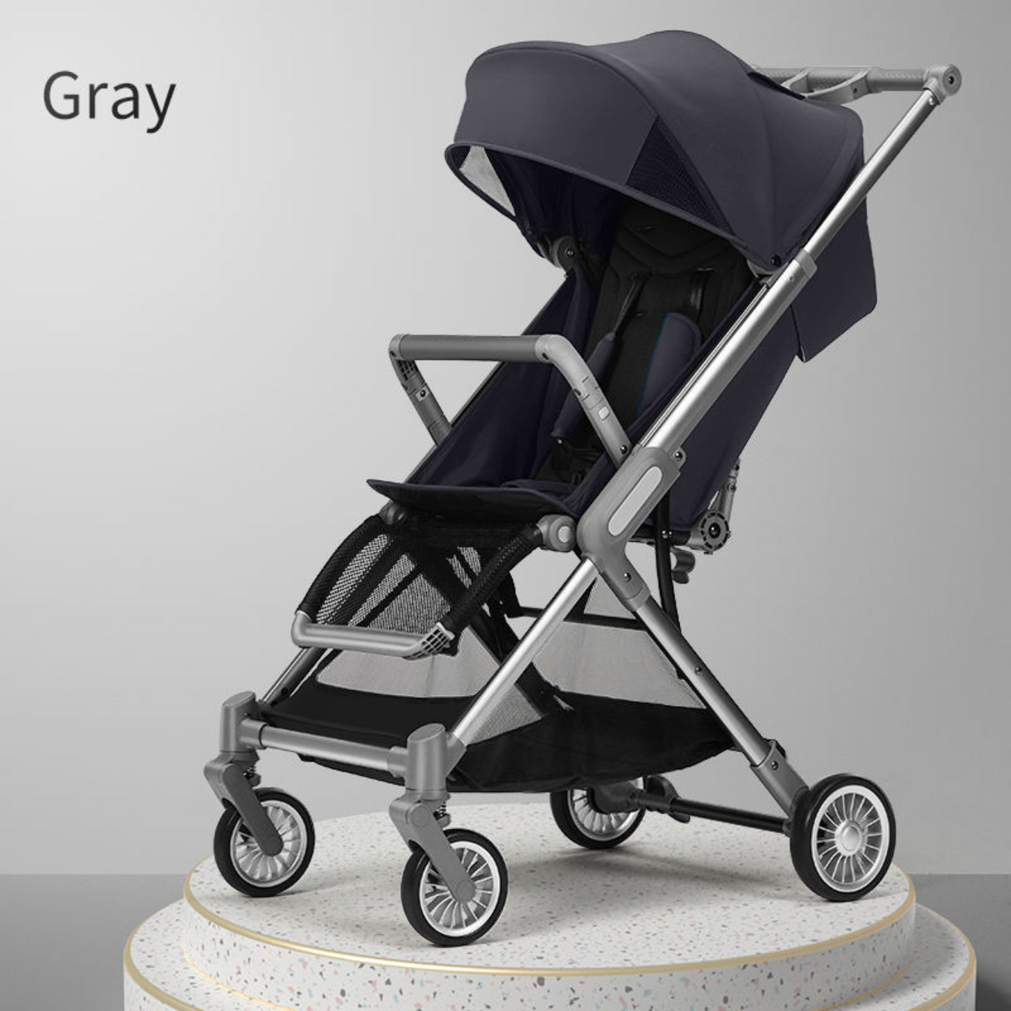 Baby's Ride with New Leather Carriage