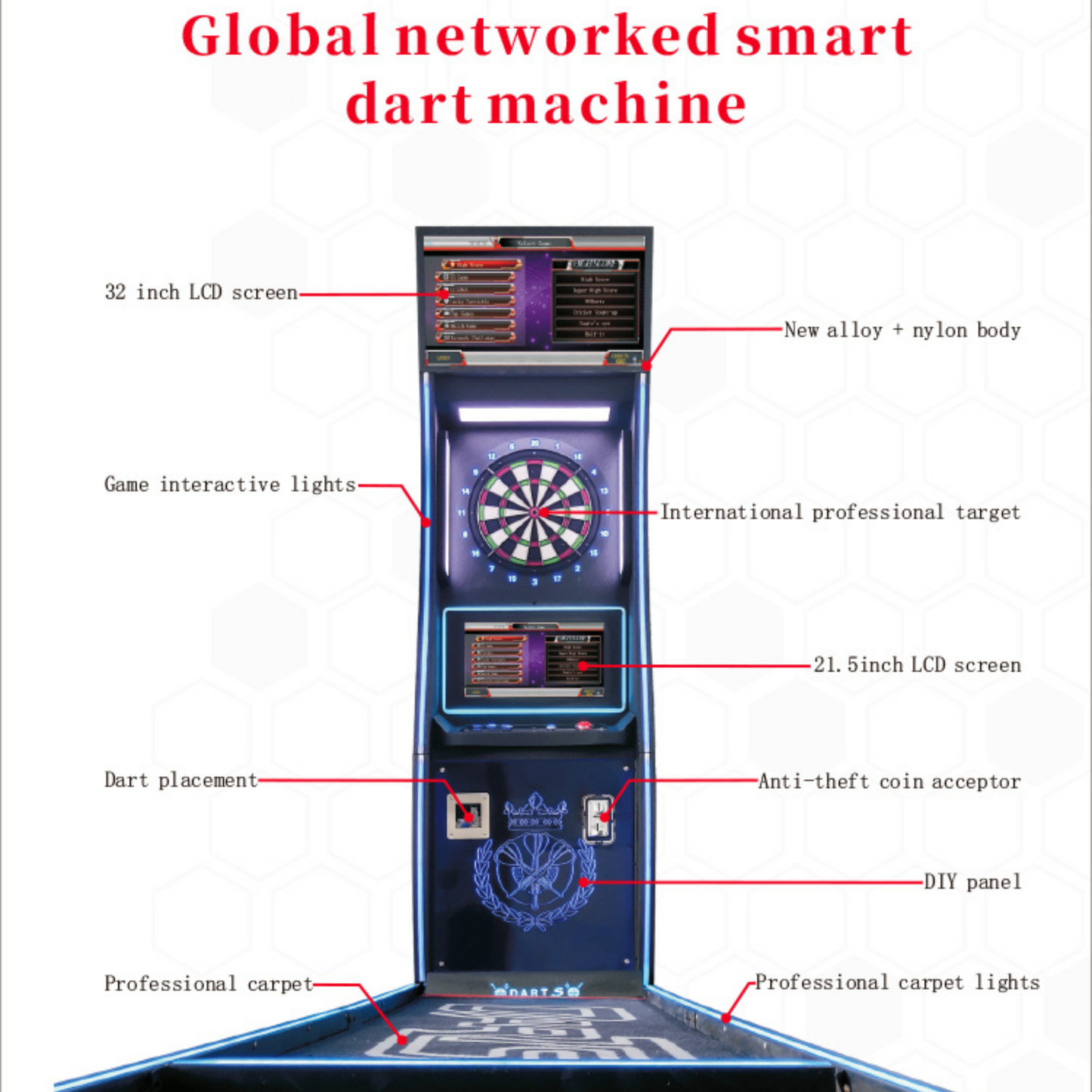 Coin Operated Indoor Dart Machine
