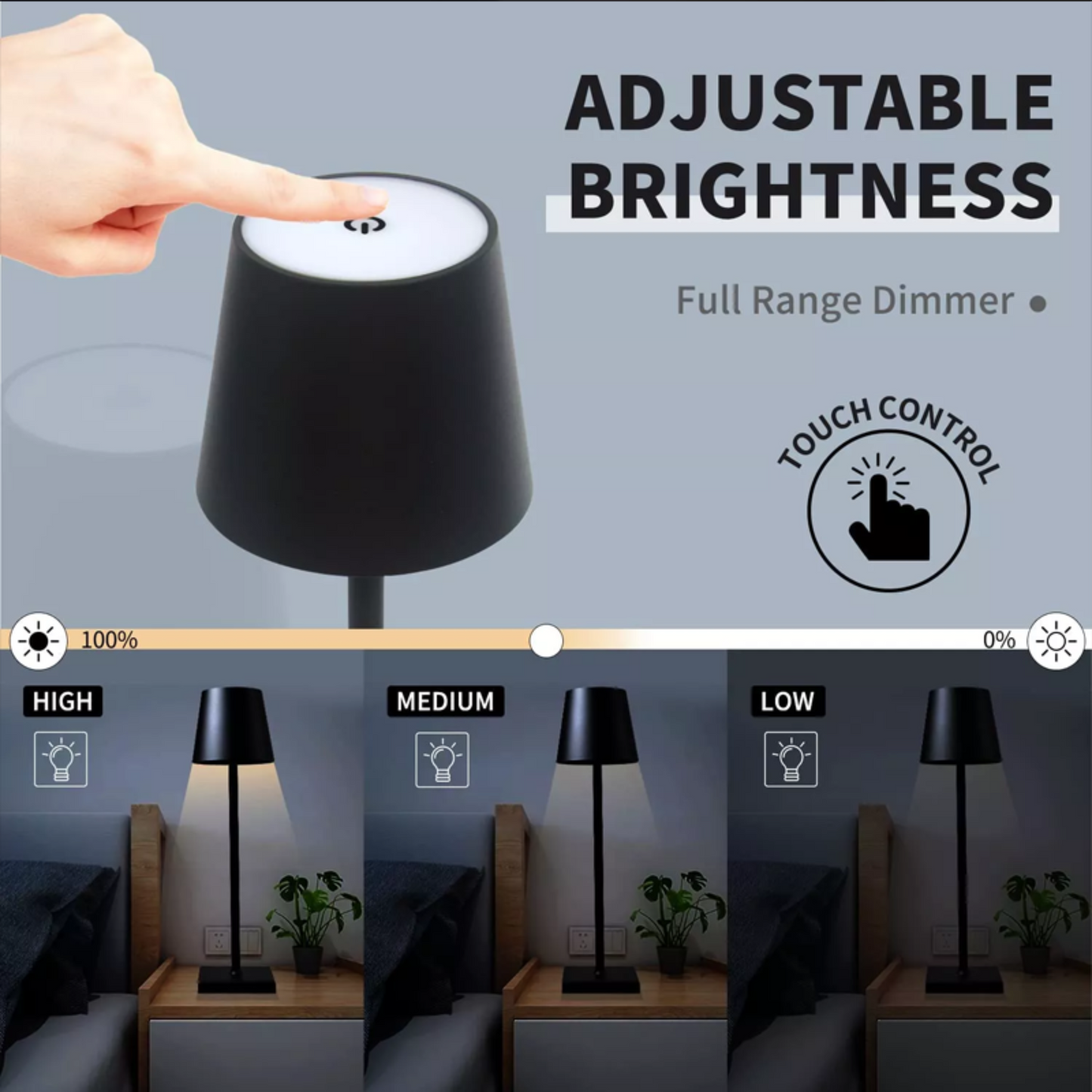 Cordless LED Table Lamp