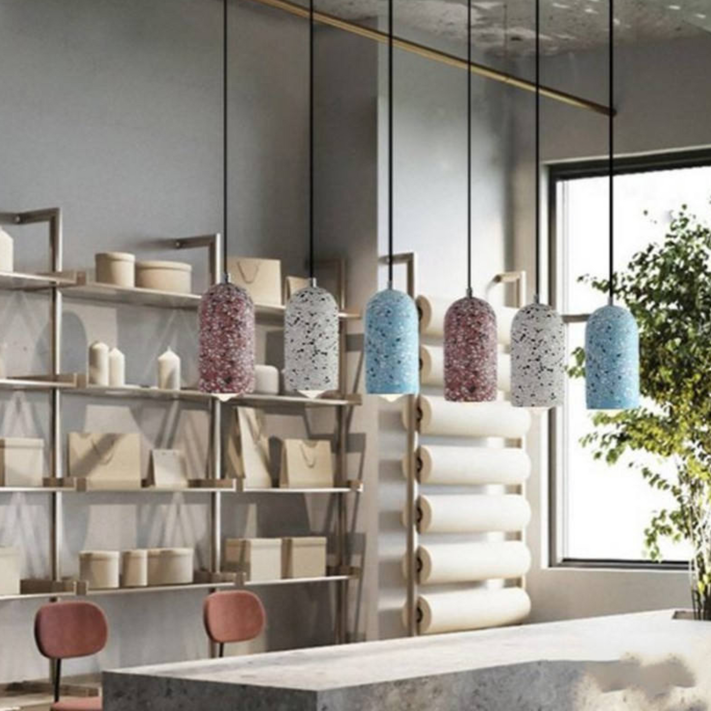 Personalized Nordic Terrazzo Chandelier