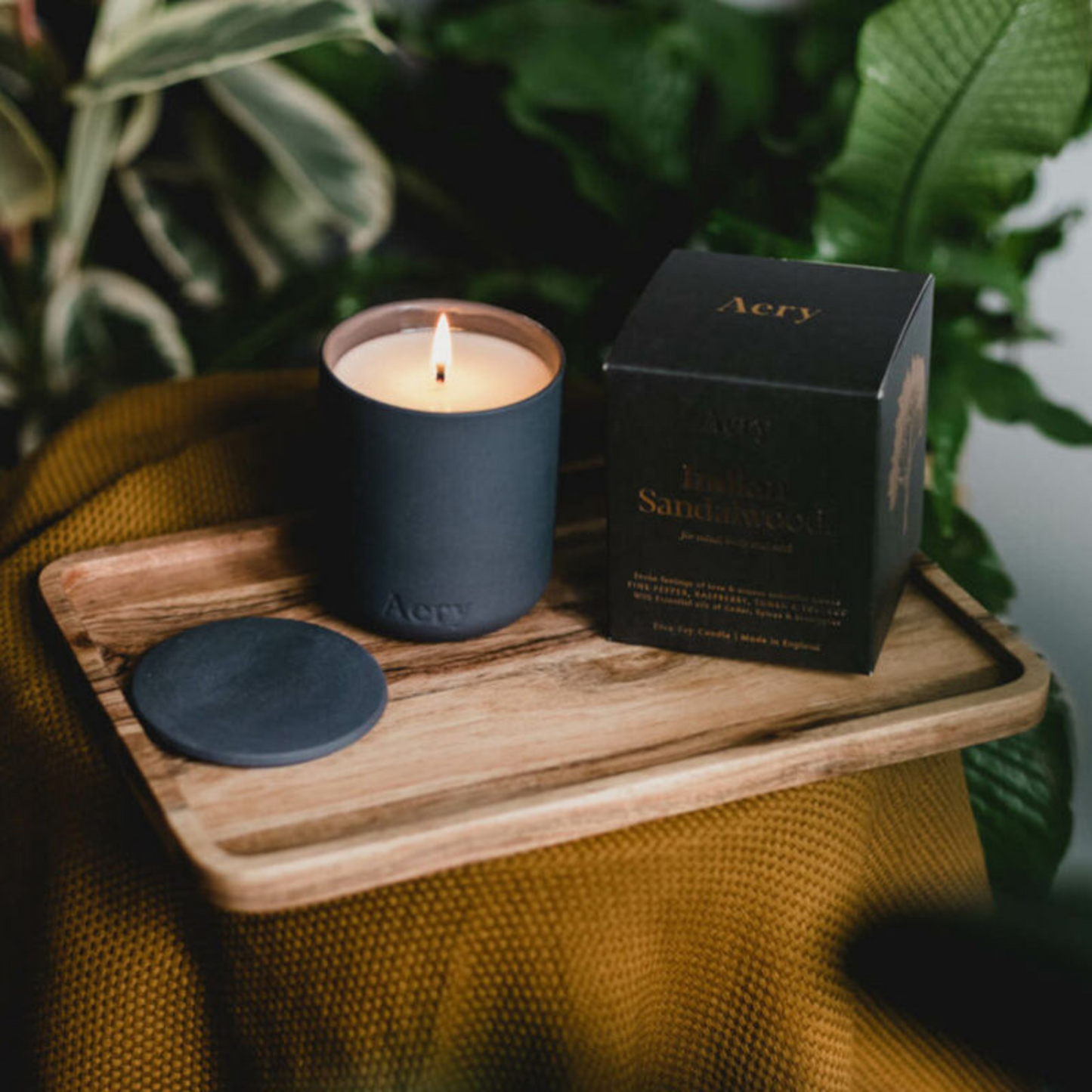 Luxury home fragrance concrete candle