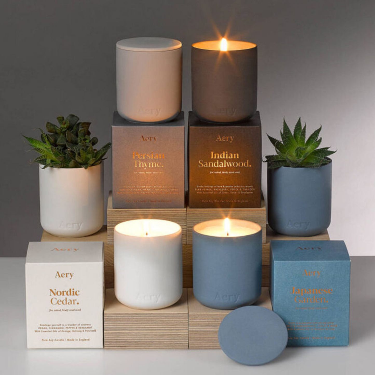Luxury home fragrance concrete candle