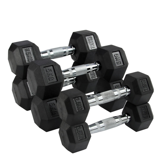 Rubber Hex Adjustable Gym Dumbbells