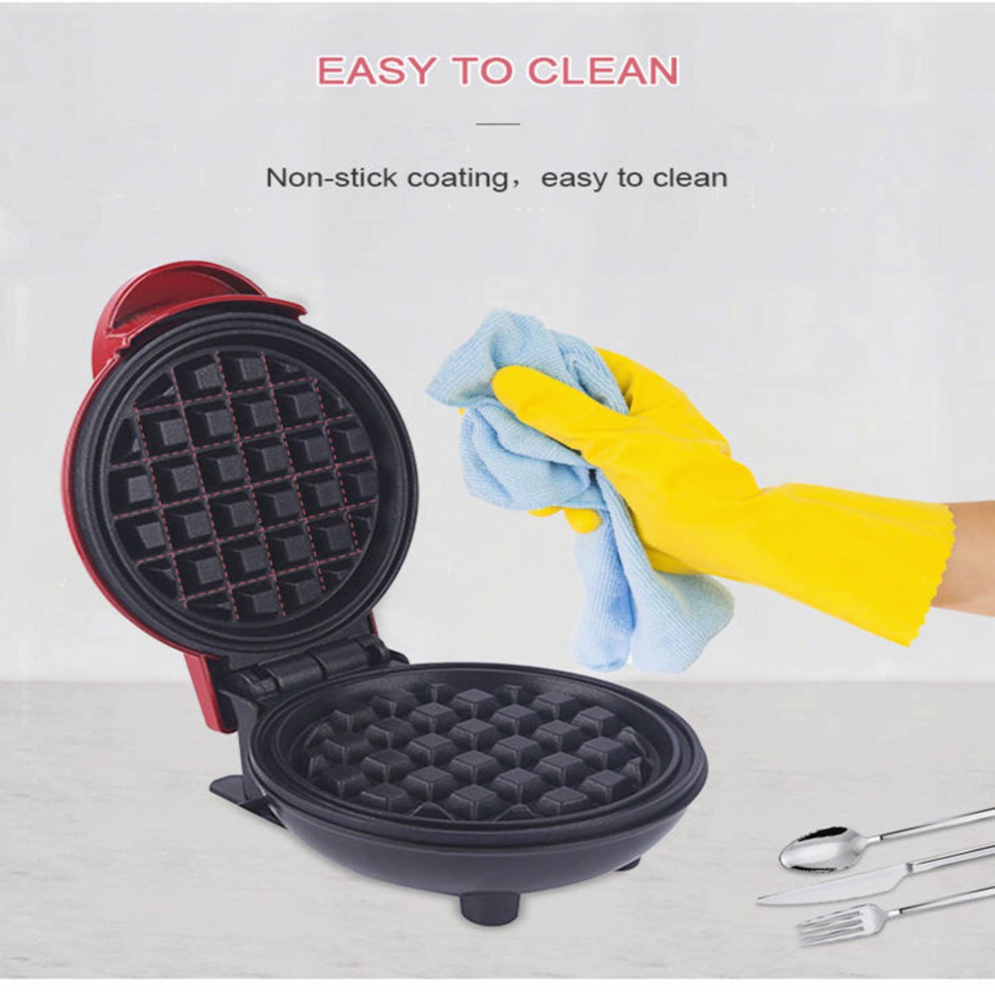 Small Round Waffle Machine