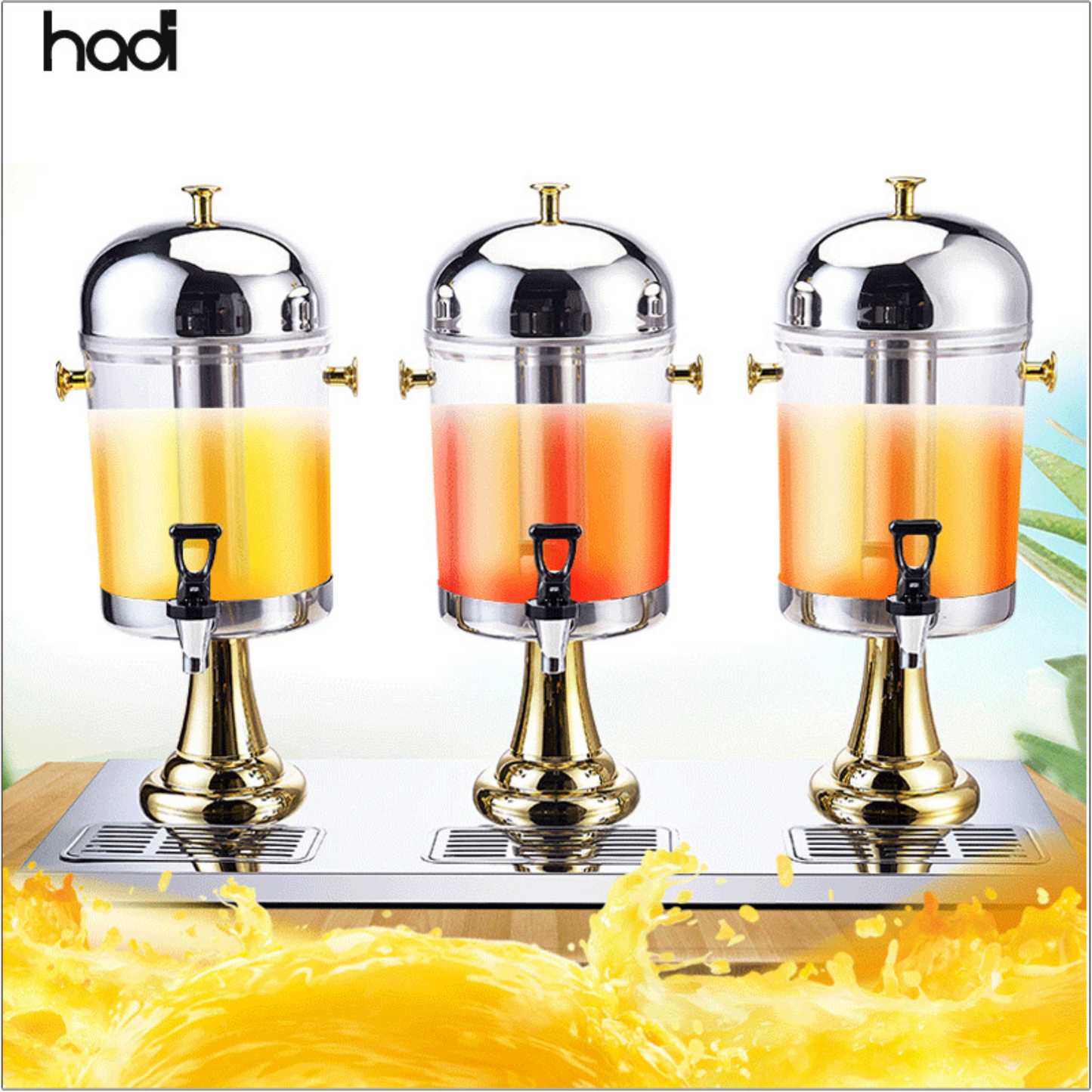 Buffet acrylic party beverage dispenser