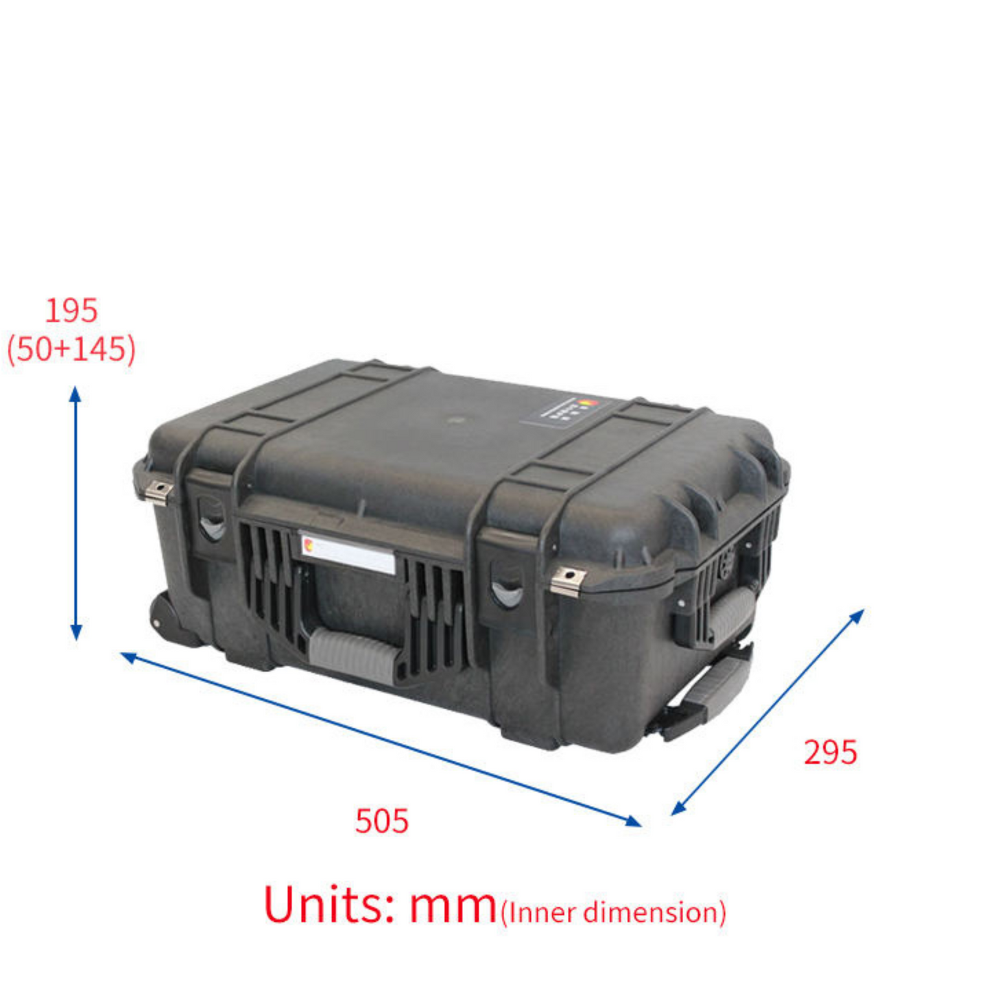 Waterproof ROHS Plastic Carrying Case