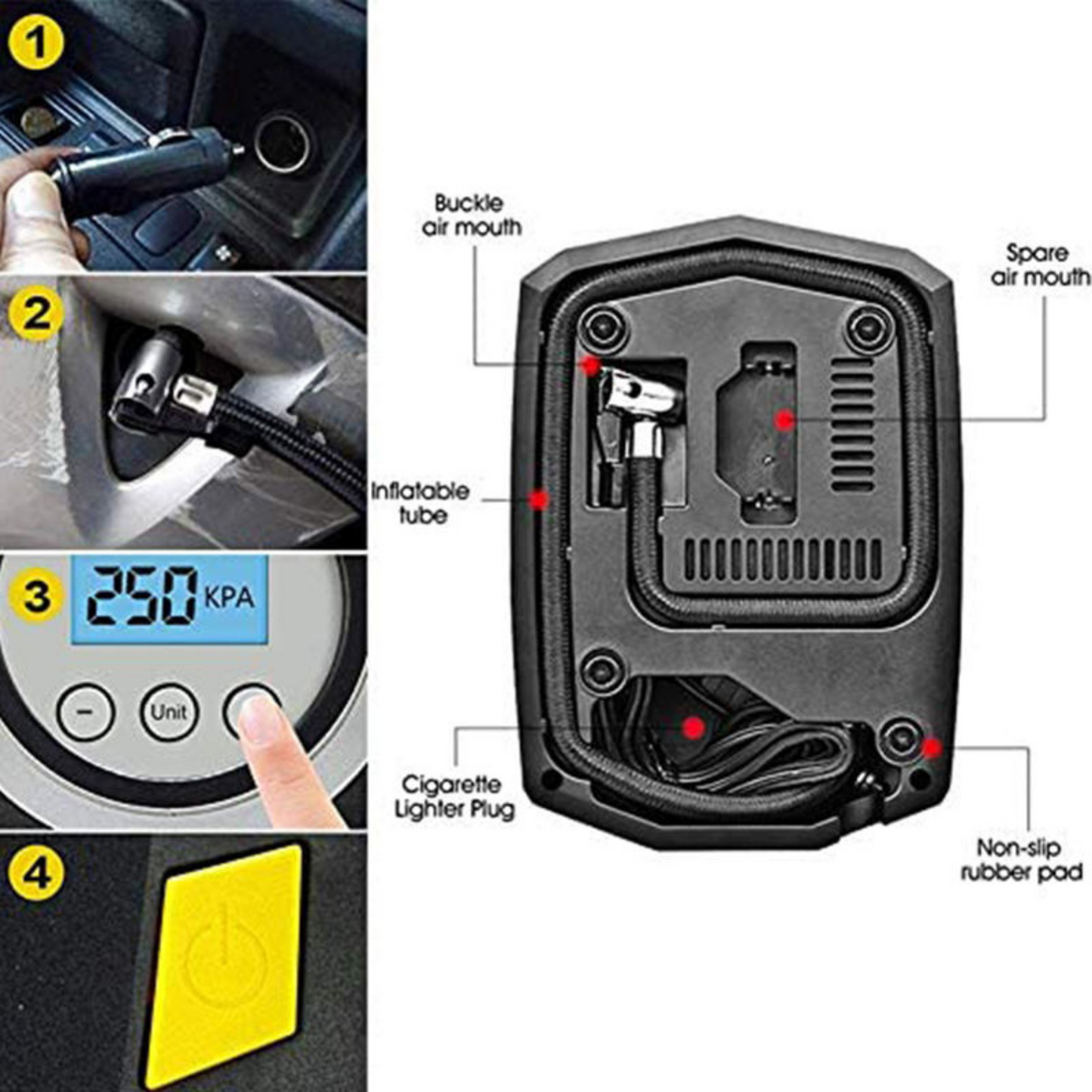 Portable Car Tyre Air Pump