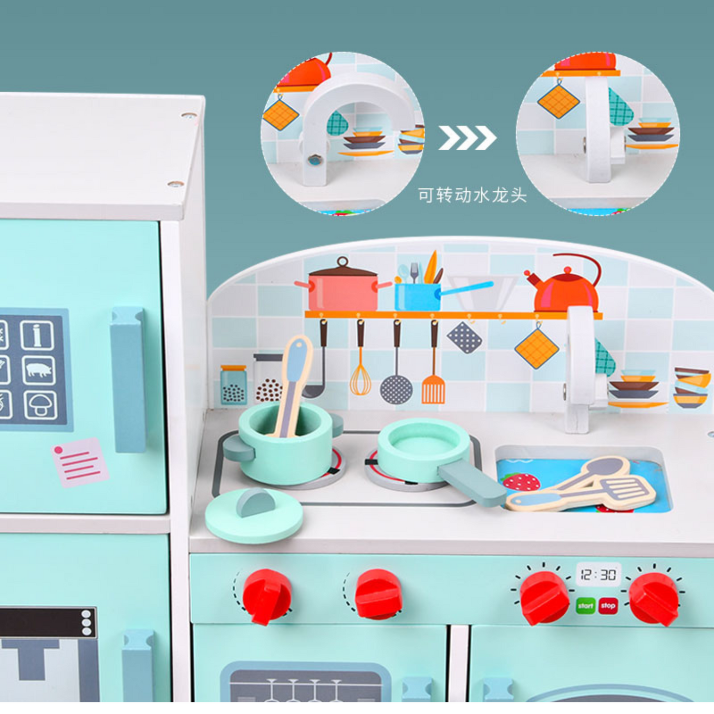 Big Kitchen Cooking Play Pretended Set