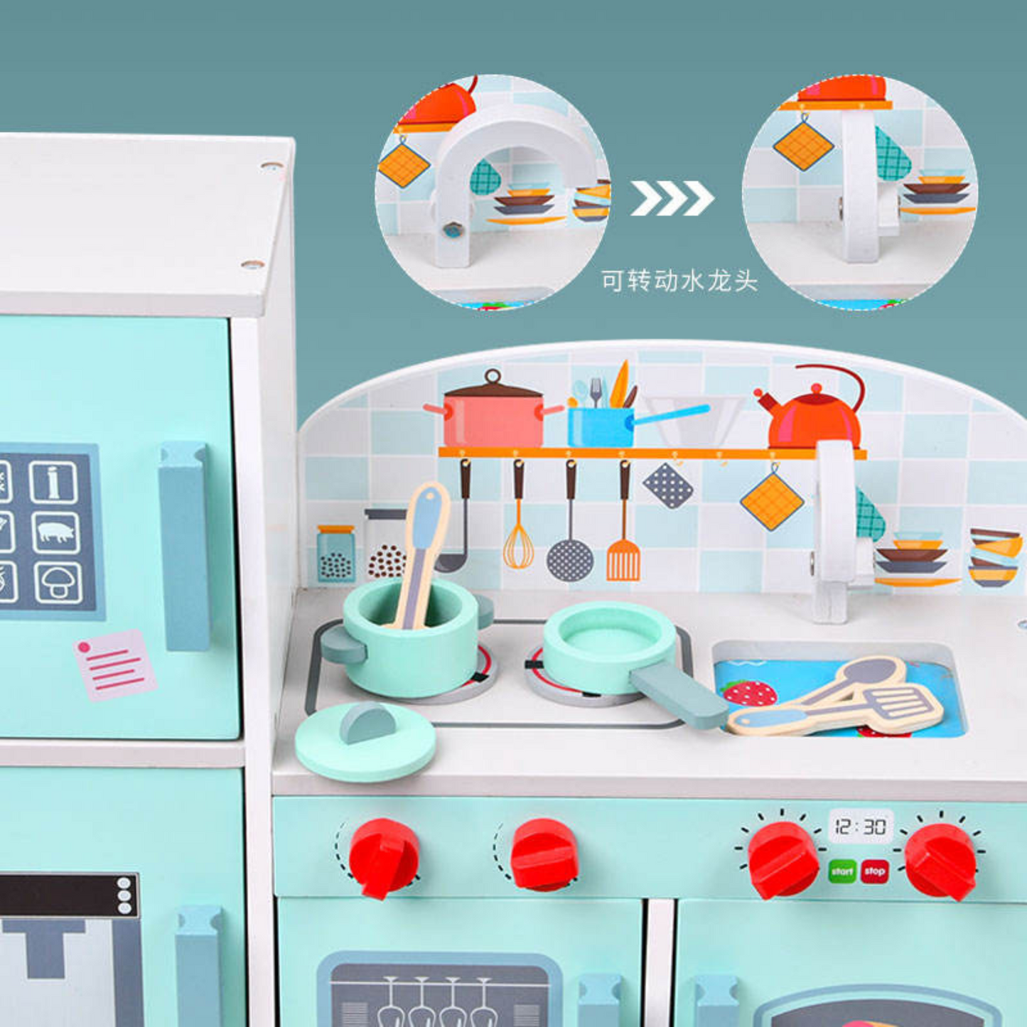 Big Kitchen Cooking Play Pretended Set