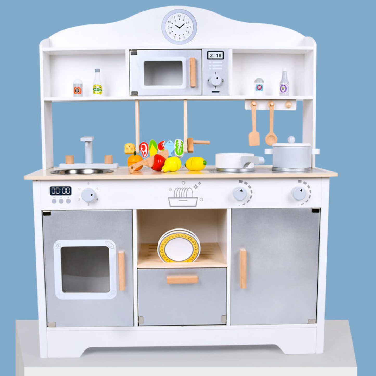 Baby Wooden Kitchen Cook Set Toy For Kids