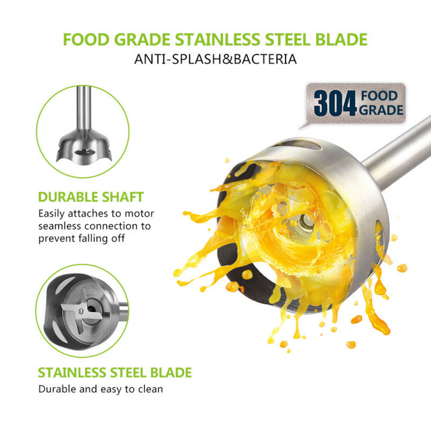 Steel Immersion Electric Food Mixer