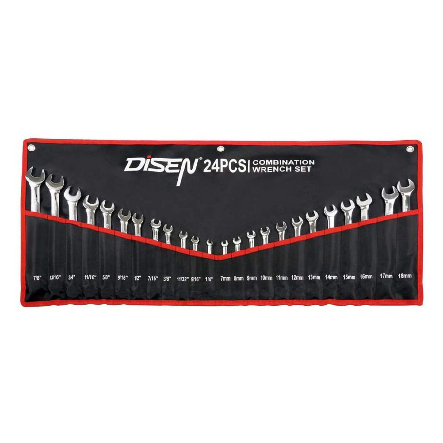 24-piece Combination Wrench Set