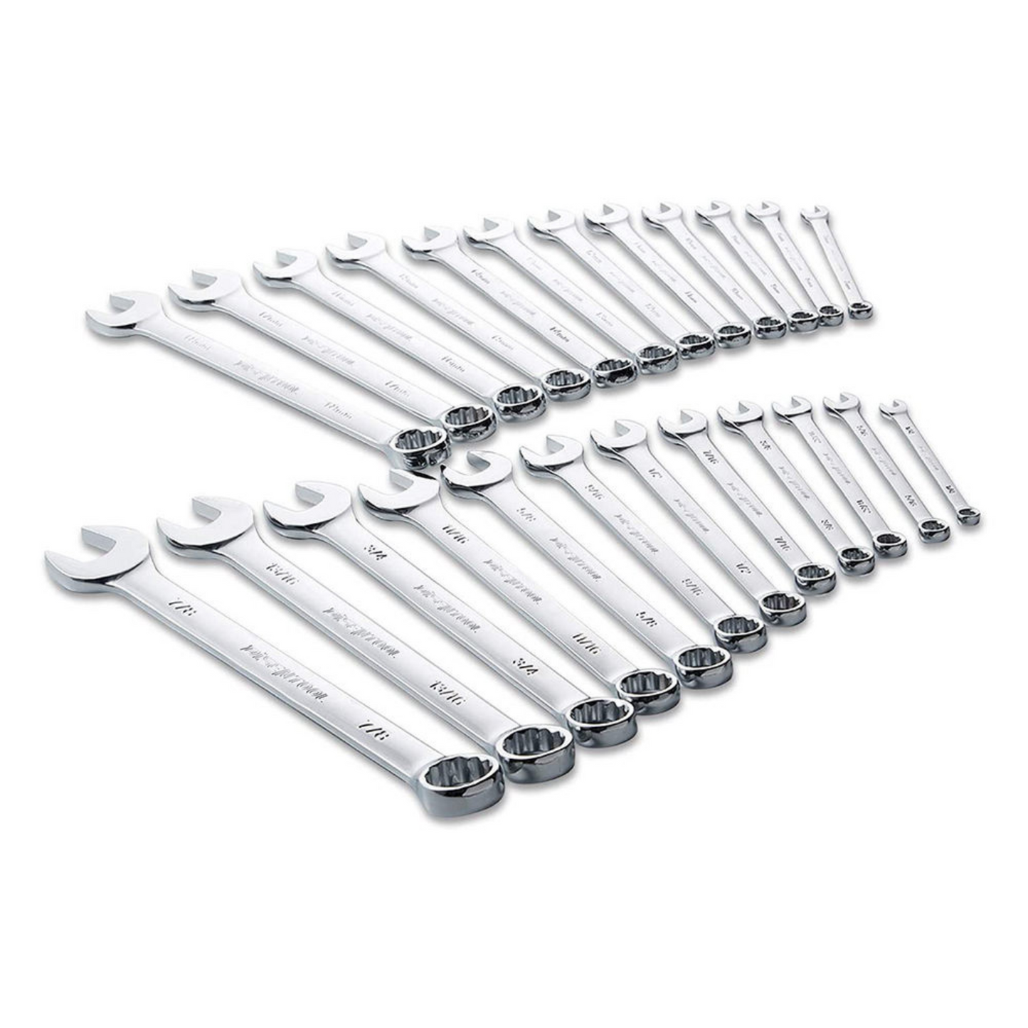 24-piece Combination Wrench Set