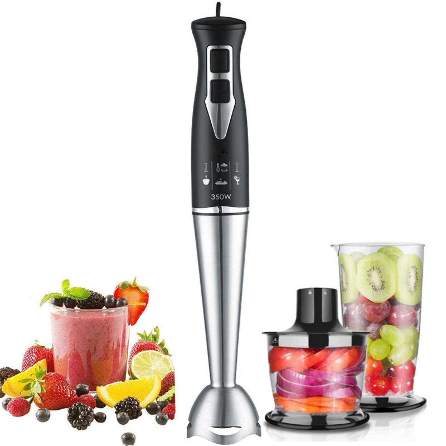 LED electric portable hand blender