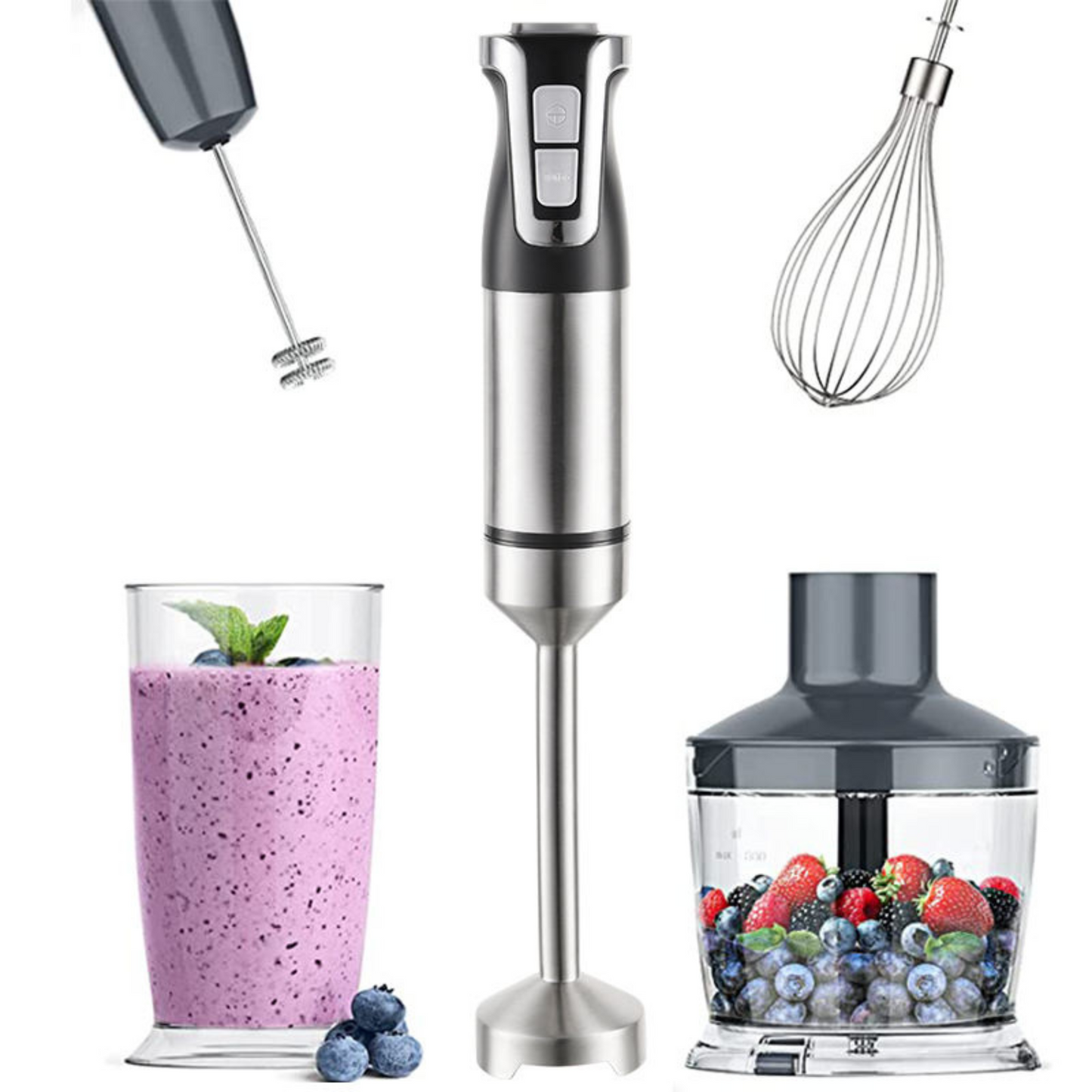 LED electric portable hand blender