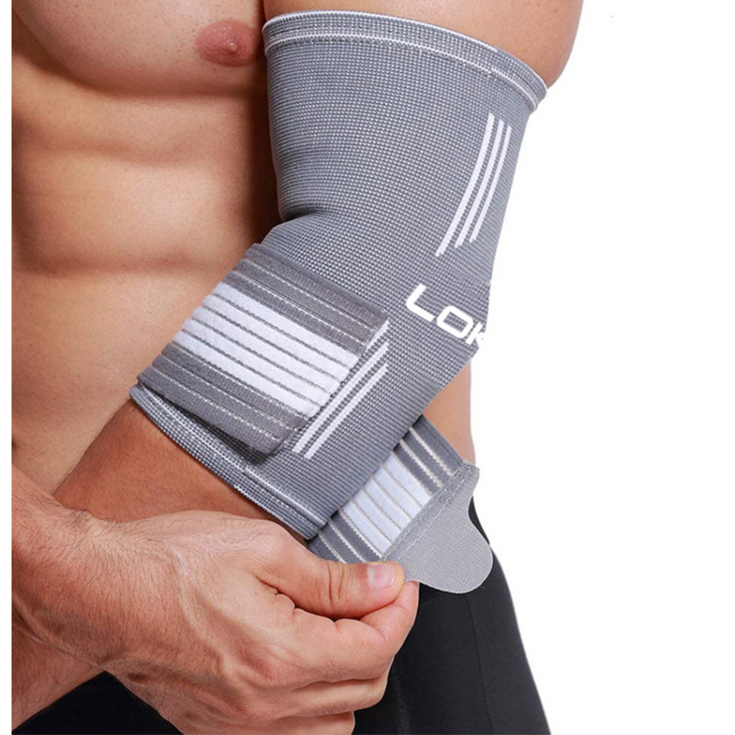 Tennis Elbow Pain with Brace Support