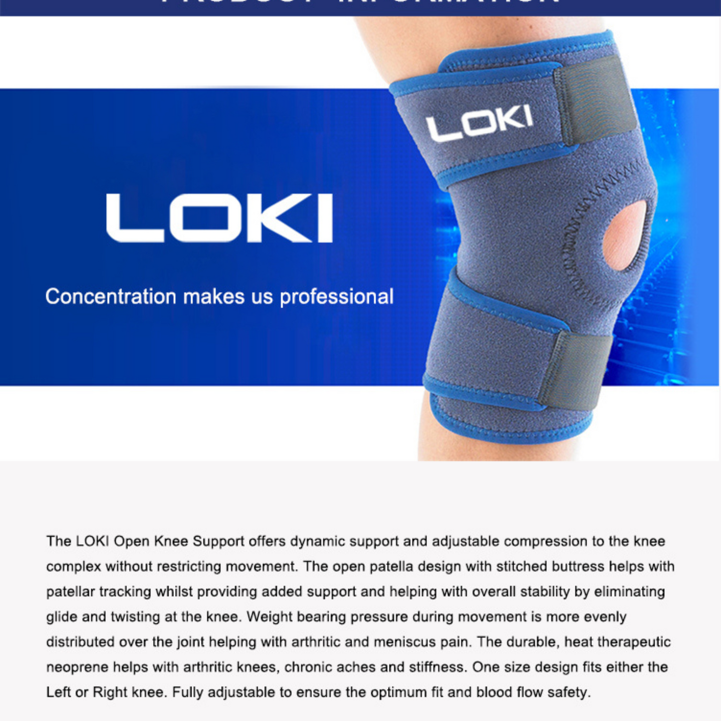 Best Non-Slip Knee Support Brace from Loki