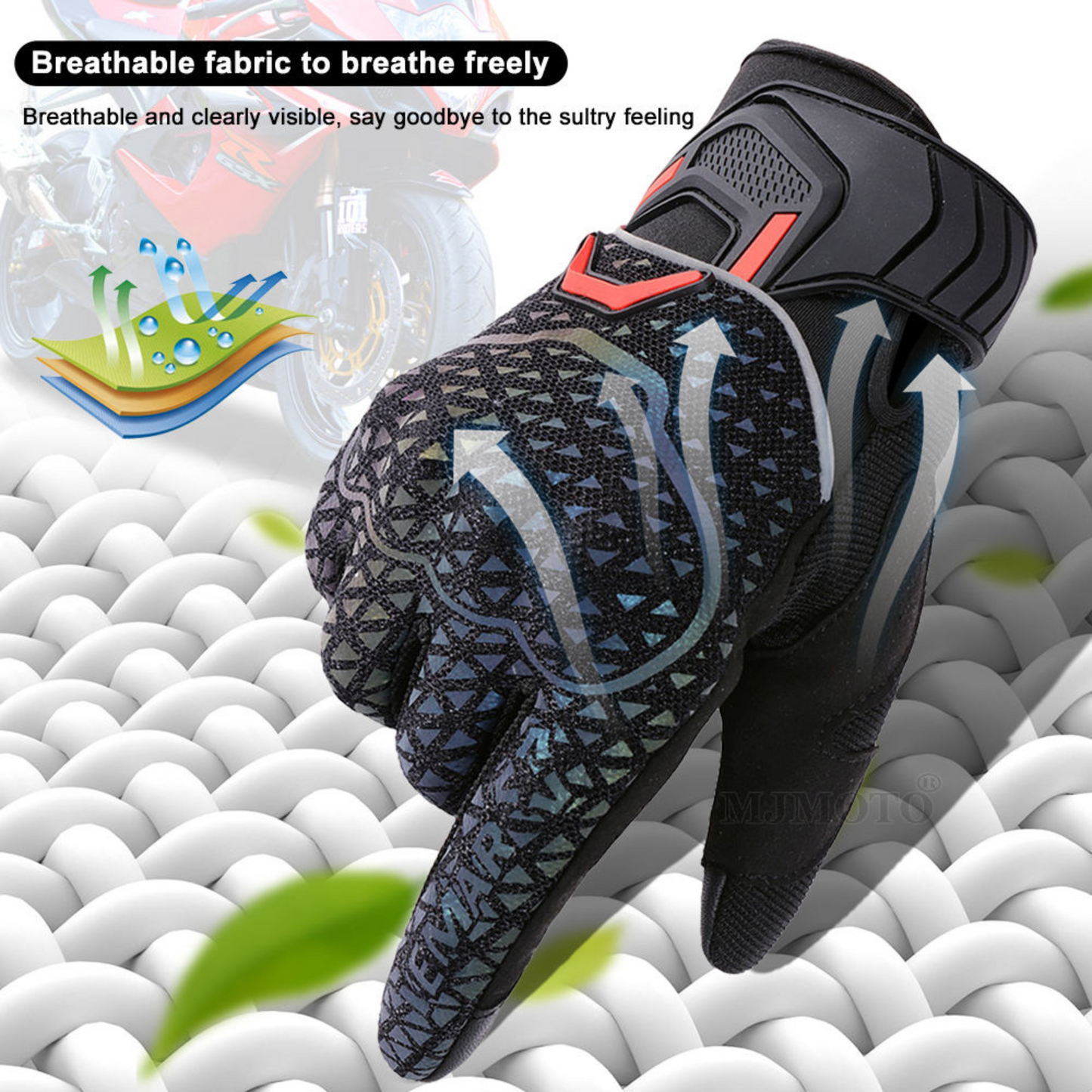 Breathable Motorcycle Riding Gloves